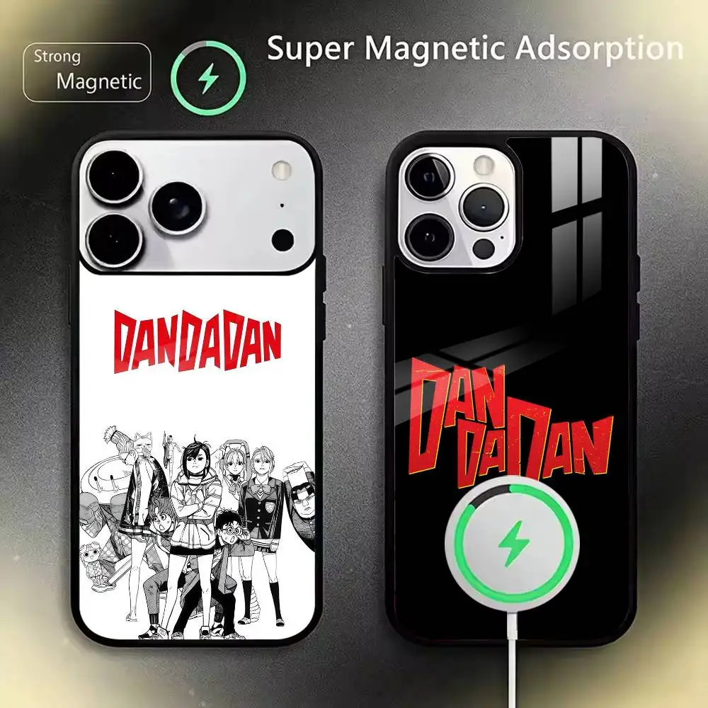 D-Dandadan-Anime For IPhone17 16 15 14 13 12 11 Plus Pro Max Plus Wireless Charger Phone Case