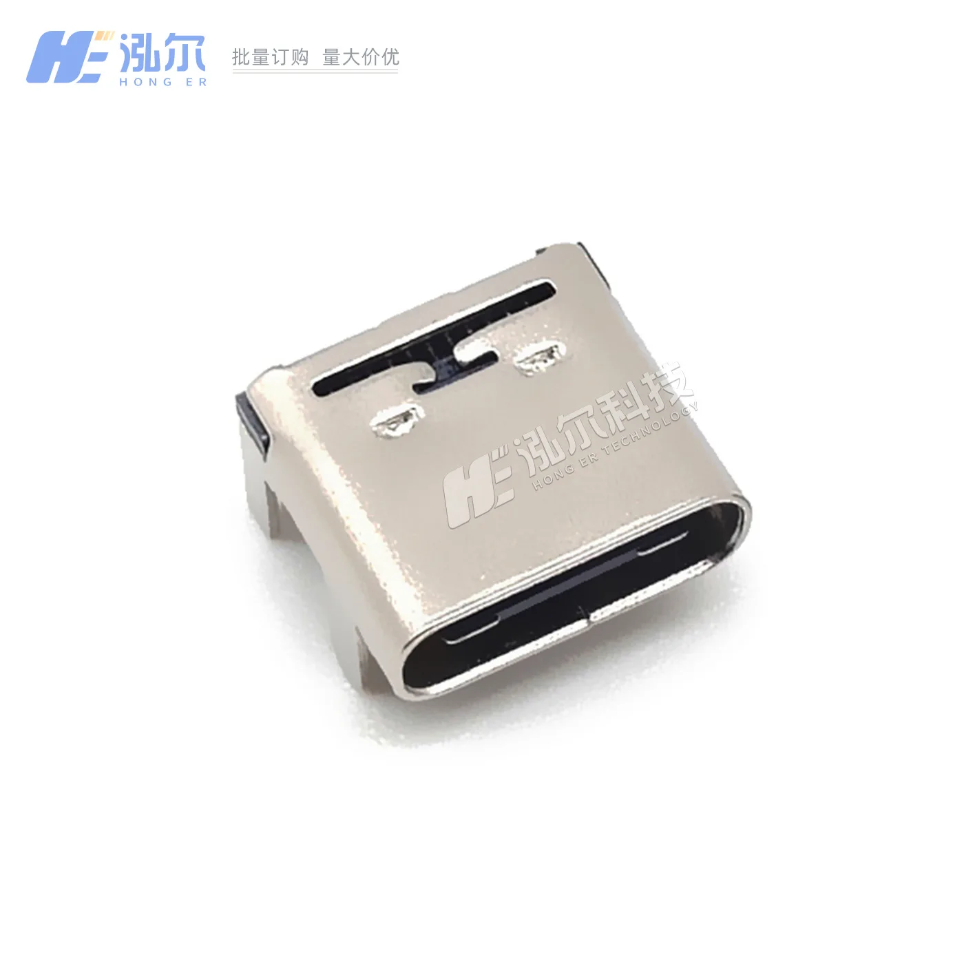 For Type-c 24P femaledouble row patch horizontal 90 degree extended foot socket USB-C port 24P female head lying sticker