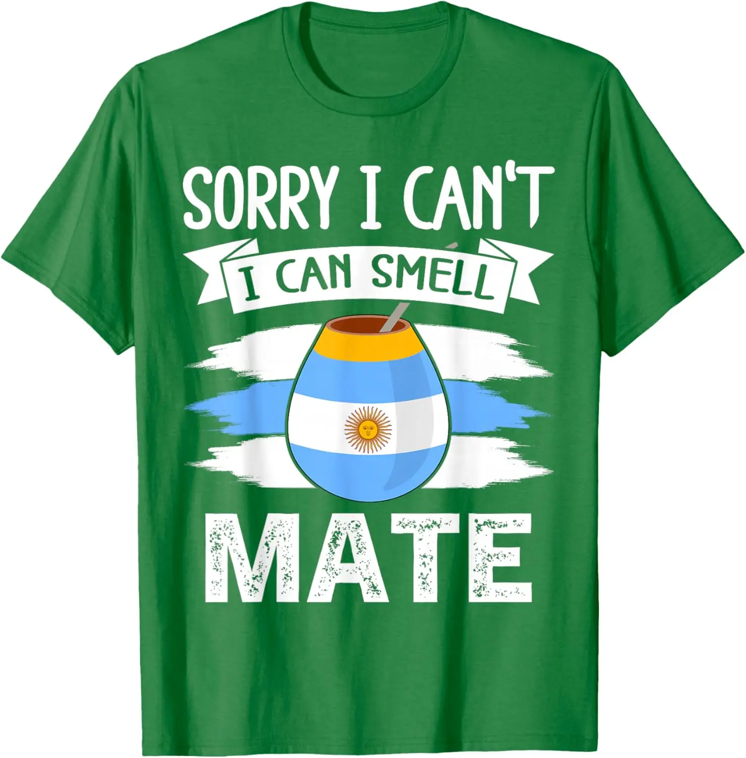 Argentina Flag Argentinian Yerba Mate Tea Bombilla T-Shirt 100% Cotton O-Neck Short Sleeve Summer Casual Mens T-shirt Streetwear