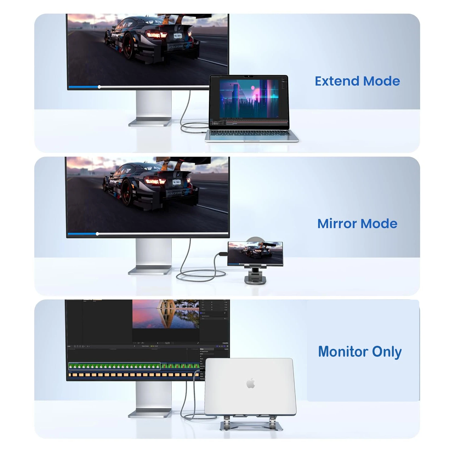USB C to HDTV Cable 4K@60Hz,Thunderbolt 3/4/5 Support, Compatible for MacBook Neo, iPhone 18/17/16/15 Pro/Max, iPad Pro, S25/S24
