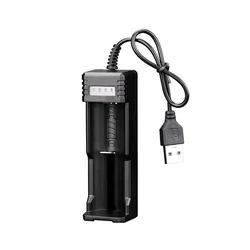 USB Smart Single Slot Charger 26650 USB Charger USB Smart Charger 18650 Lithium Battery Universal Single Slot Charging Case