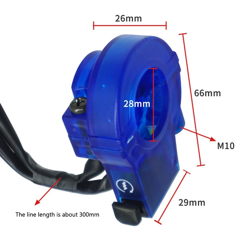 22MM Universal Motorcycle Handlebar Combination Switch Handlebar Switch With LED Light Motorcycle Switch