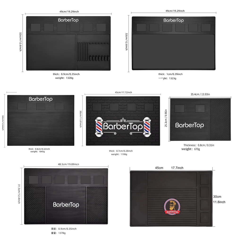 

Silicone Salon Magnetic Mat Waterproof Hairdressing Tool Holder Barber Clipper Mat Hairdresser pro Pad