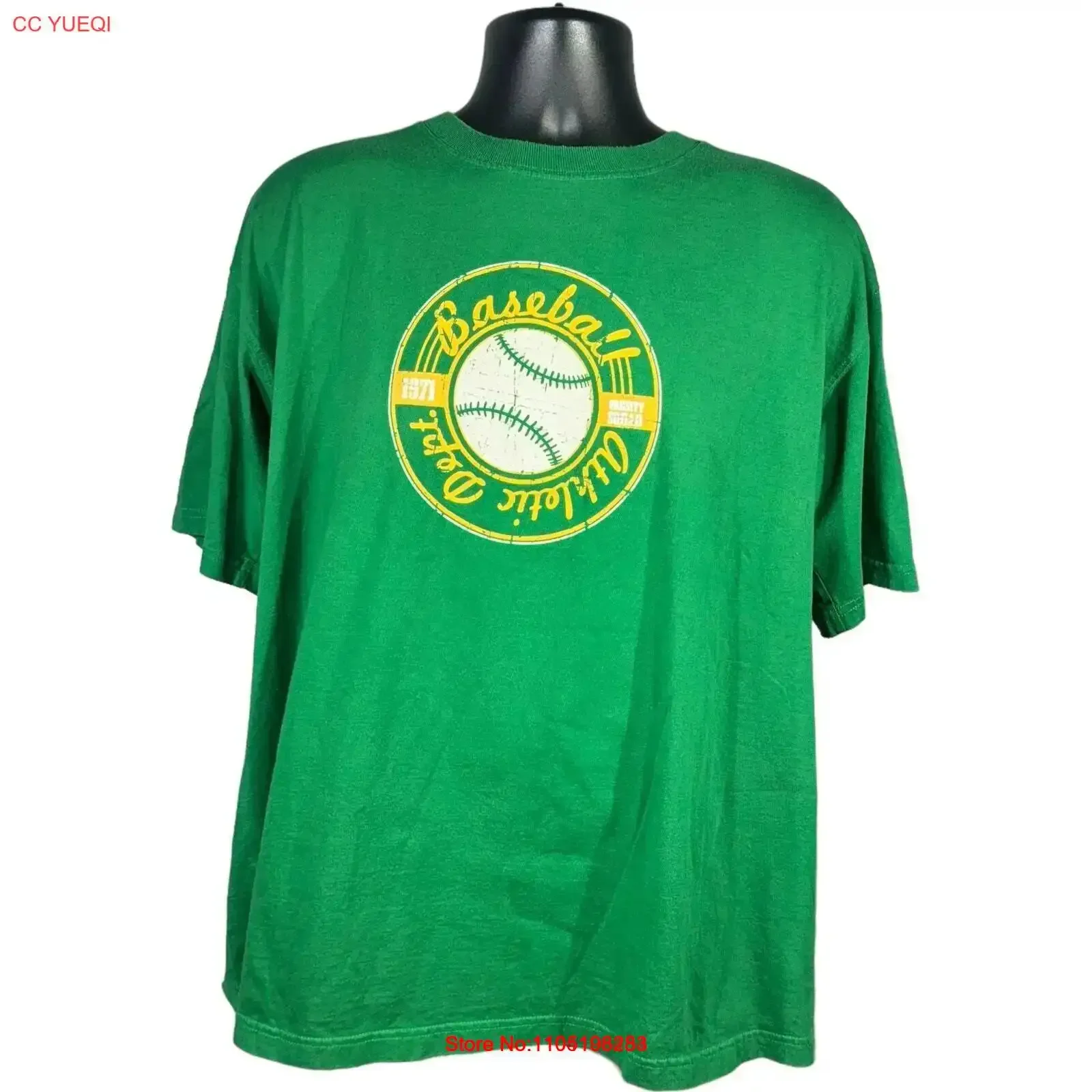 

Стартовая бейсбольная спортивная футболка Dept, винтажная стираная унисекс, растянутая дизайнерская одежда с рисунком, мягкая, слегка дышащая, мужская