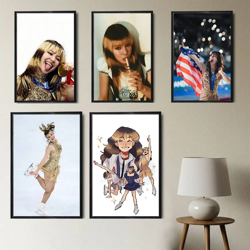 prime of youth Alysa Liu High Quality Dorm Living Room Aesthetic Wall Decoration Painting Poster Stickers Gift