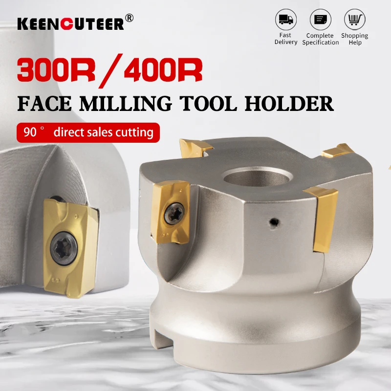 BAP 300R 50-22-5T BAP 400R 40-22-3T BAP 400R 100-32-6T Flute Face End Mill Flat Cutter +10pcs APMT1604PDER Carbide Inserts