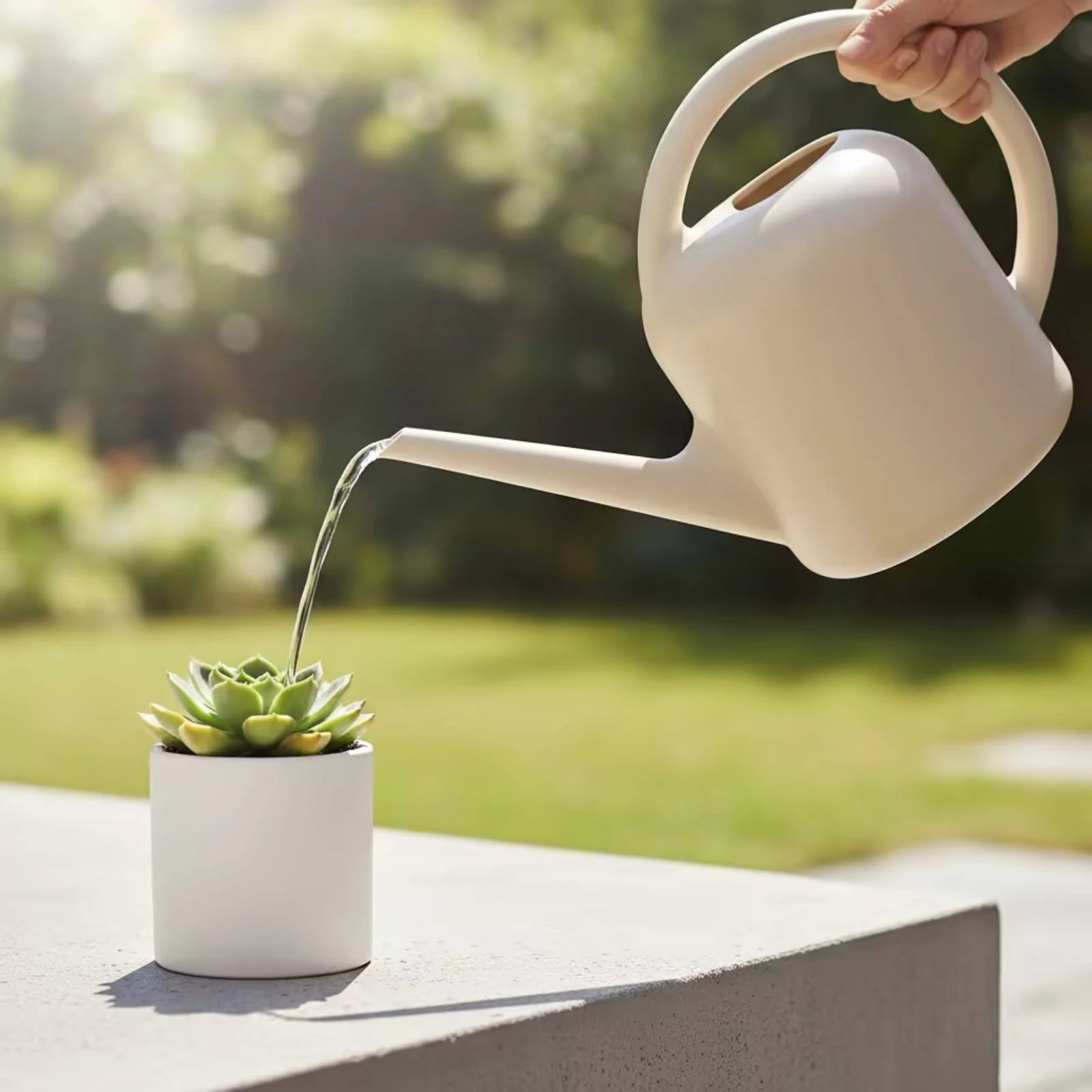 Watering Can with Long Spout Compact Lightweight Small for Plant Lovers, Balcony, Home