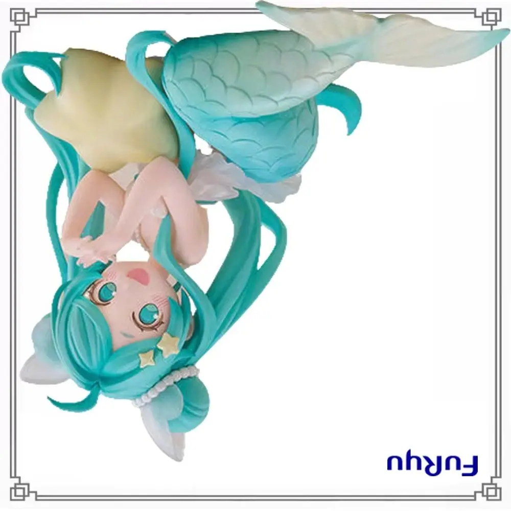 

100% in Stock Original Furyu Desktop Fairy Piapro Characters Hatsune Miku The Little Mermaid Ver. Model Decoration Anime Figure
