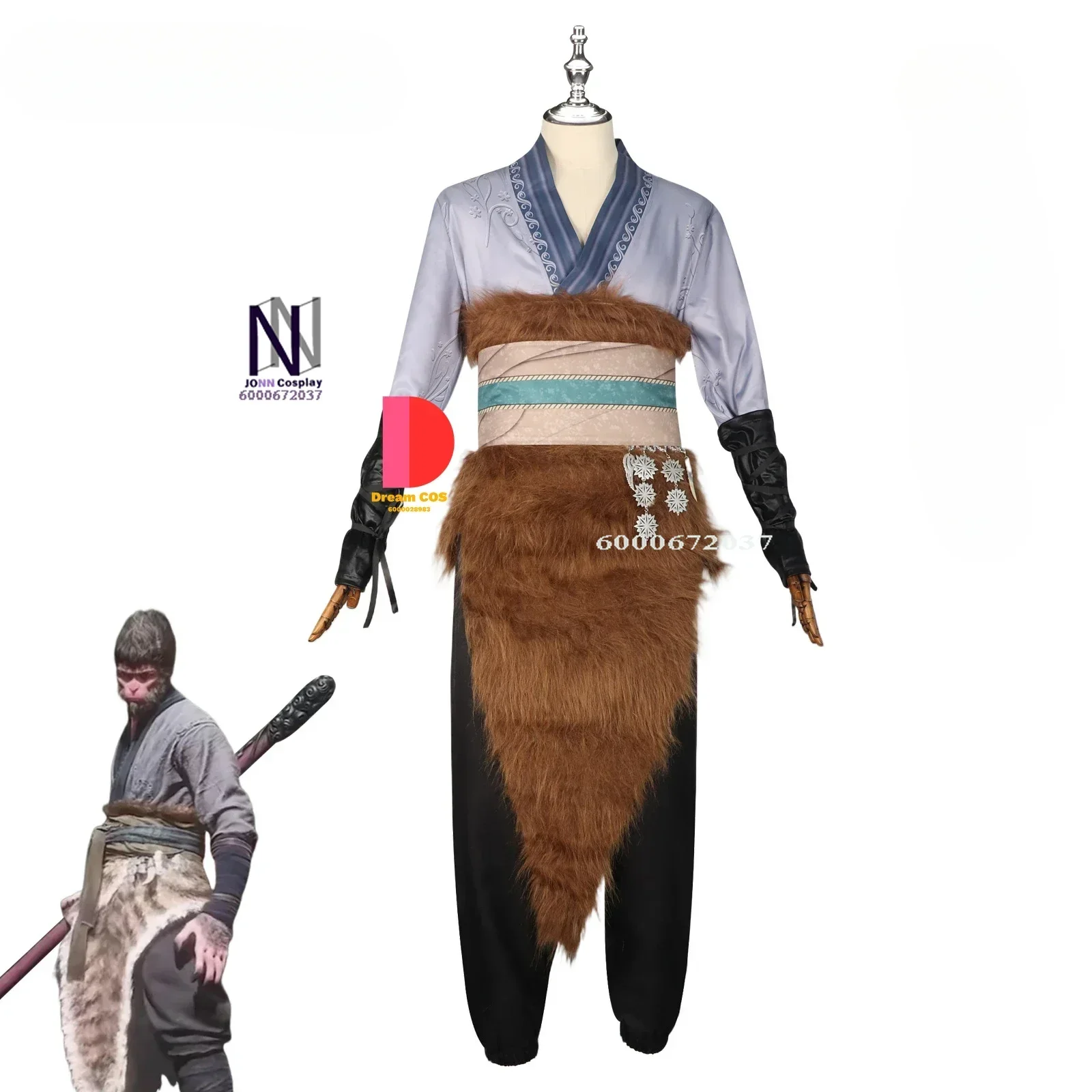 

Black Myth: Wukong 2024 Game Out in Space Role-playing Wukong Costume New Arrival Hot Sale Monkey King Cosplay Outfit for Men