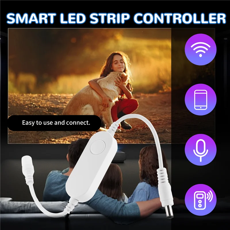 

Zigbee DC5V 12V 24V 5050 Smart LED Strip Controller APP/Voice Control For Echo Plus/Smartthings-ABIU
