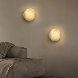 Natural Dolomite lamp Copper Wall Lamp Living Room wall decor lights Bedroom Bedside Light Fixtures simple designer lighting