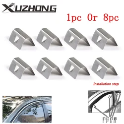 1Pc Or 8Pc Car Windshield Metal Retaining Clip Silver For HEKO G3 Windshield Flashing Buckle Wind Deflector Clip