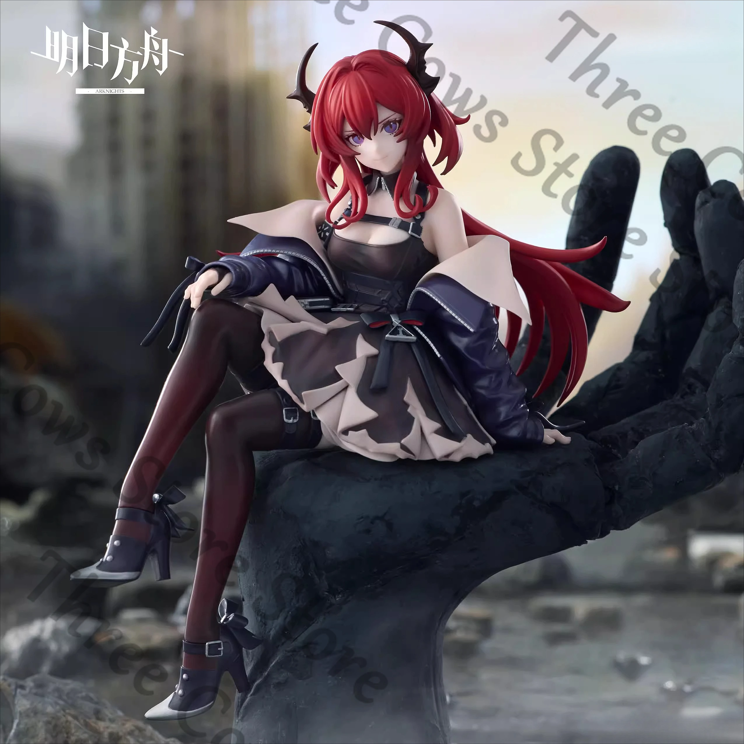 

Genuine Anime Arknights Surtr Cosplay Cartoon Garage Kits Girl Statue Accessories Figurine Figures Model Collection Fans Gift