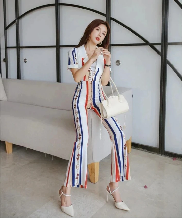 new spring summer office lady Fashion casual brand female women girls short sleeve jumpsuits