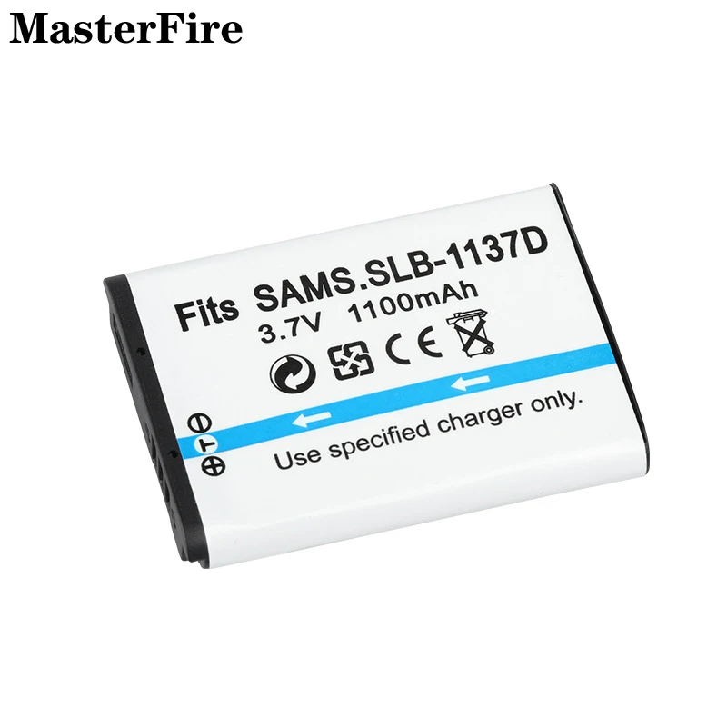 10PCS 3.7V 1100mah Rechargeable Li-ion Battery SLB-1137D SLB1137D for Samsung i100 i85 NV24 NV30 NV103 NV100HD NV106HD Batteries