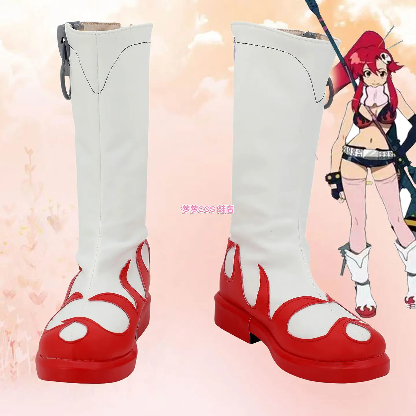 Tengen Toppa Gurren Lagann‌ Yoko Littner Cosplay Shoes Boots Halloween Christmas Women Men Cosplay Boots