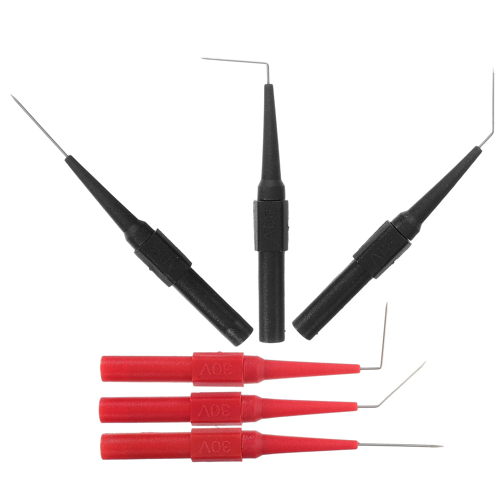 6 Pcs Test Probe Multimeter Accessories Needle Wire Testing Probes Copper Tips Piercing