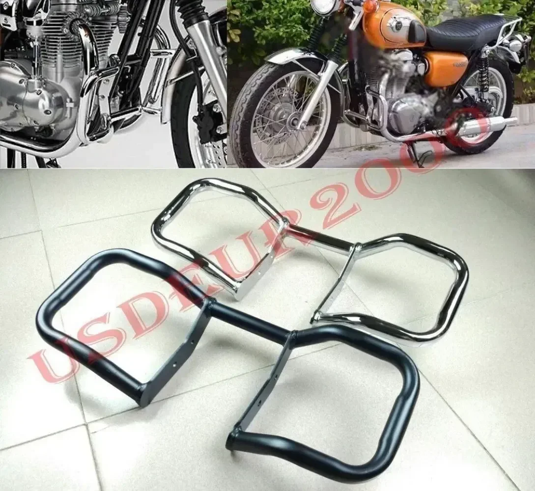 Highway Engine Guard Crash Protect bars for KAWASAKI W800 W650 W400 all years Chrome/Black