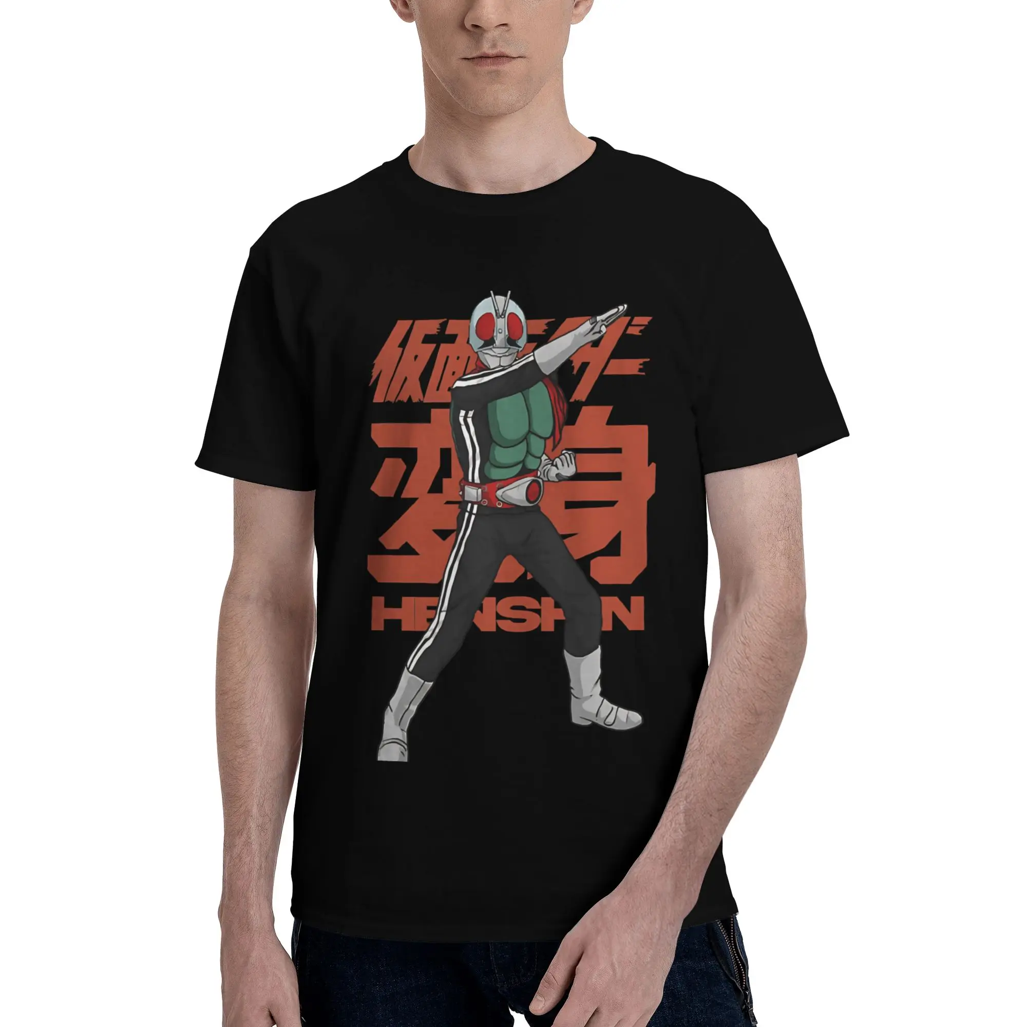 Rider Henshin   Novelty 100% Cotton T-Shirt Bandai Kamen Rider Tops Tees For Men
