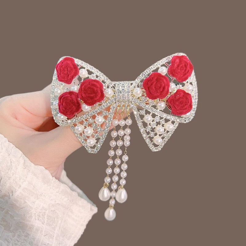 

Bow Tassels, Pearl Clips, Headdresses, Girly Heads, Half Clips, Versatile Spring Hairpins, Fashion Temperament Hairpins