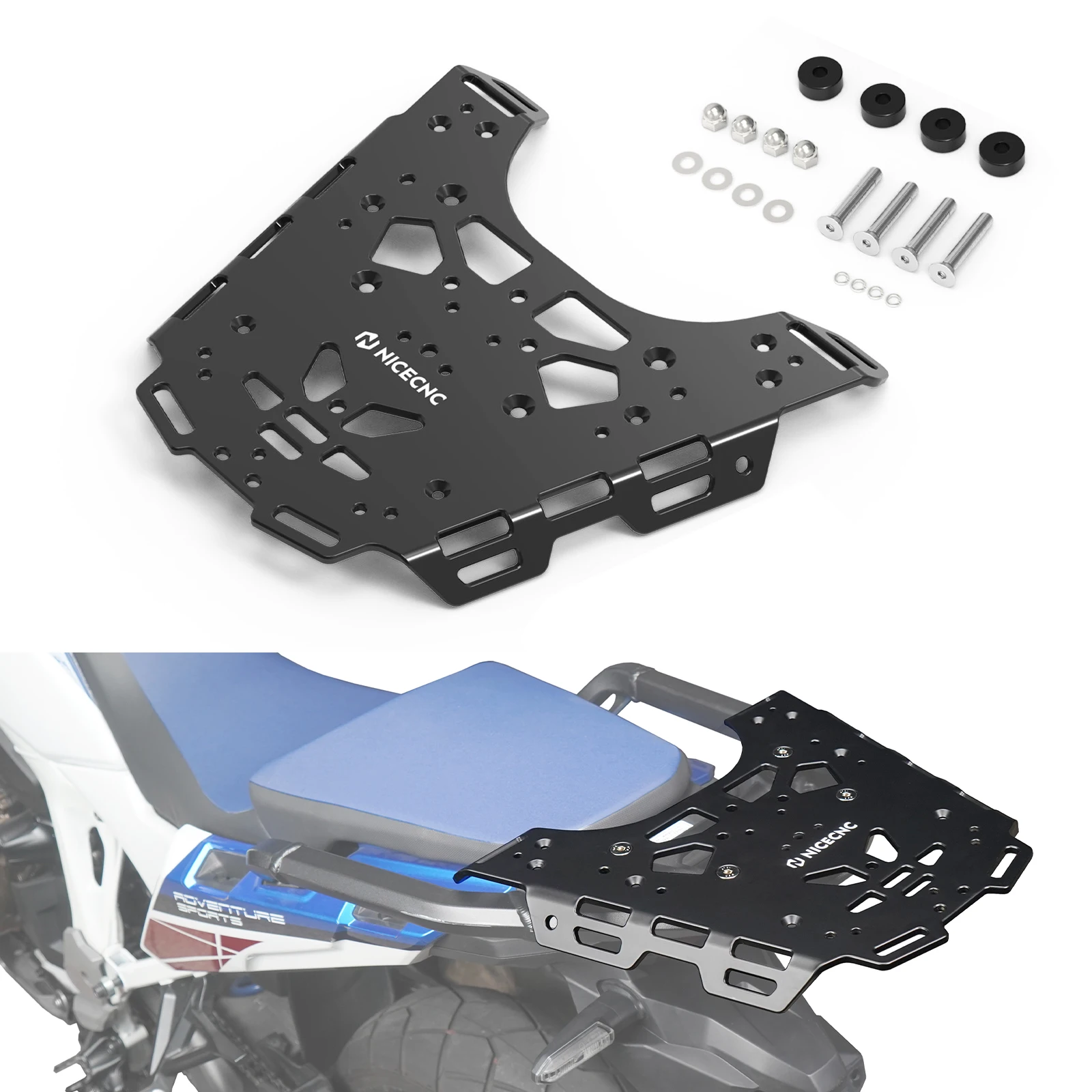 

For 2022-2023 Honda CRF1100L Africa Twin/Adventure Sports Luggage Rack Rackless Bags Carrier Bracket Topcase Mount Plate