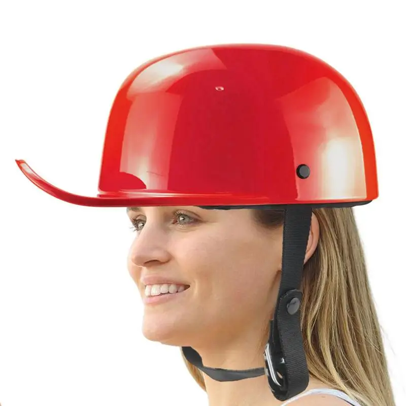 

Motocross Baseball Hat Vintage Open Face Motorcycle Hat Cycling Gear Quick Release Buckle Headwear Head Protection For Men Women