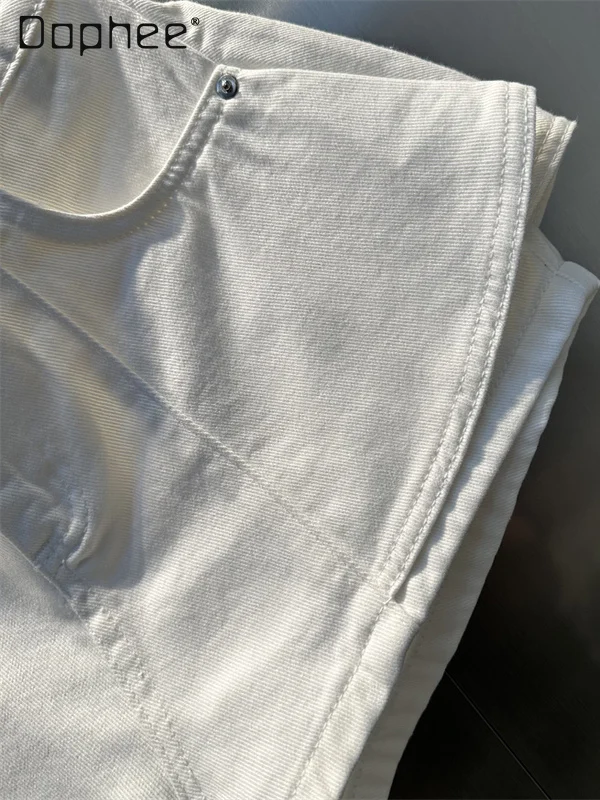 ストリートスパイスガール偽ツーピーススプライシングデニムショーツ女性夏の通勤スタイルファッション無地カジュアル多用途ショーツ