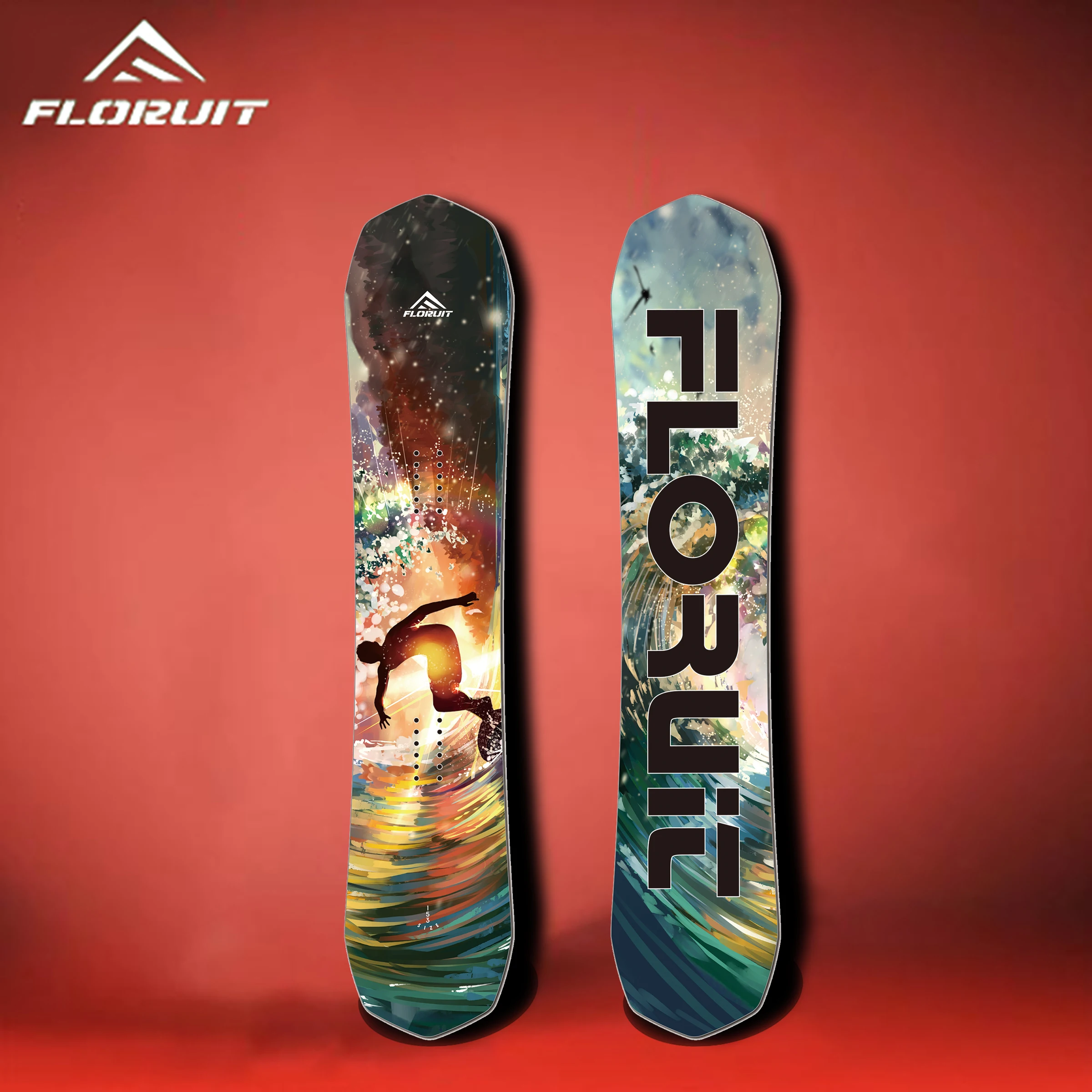 Winter Sports Split Snowboards Carbon Fiber Freestyle Longboards For Practice Pointed Skis