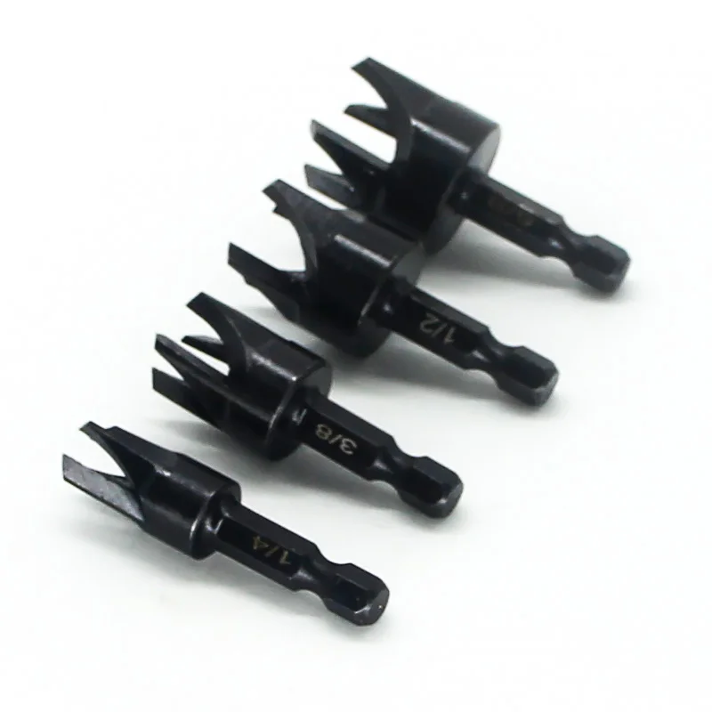 Imagem -04 - Aço Carbono Hex Shank Kraft Dowel Bit Broca para Trabalhar Madeira Madeira Plug Cutter Tool Sistema Britânico mm 10 mm 13 mm 16 mm 8