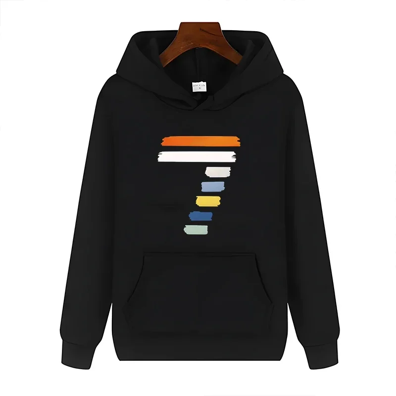 Moletom estampado masculino e feminino, moletom Harajuku, streetwear Y2K Tops, design simples, pulôver de personalidade, moda, outono, inverno