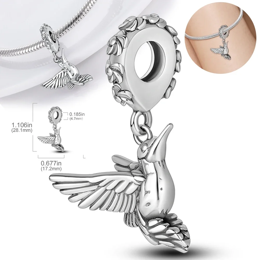 Silver Charms Beads Animal Designs for DIY Accessories