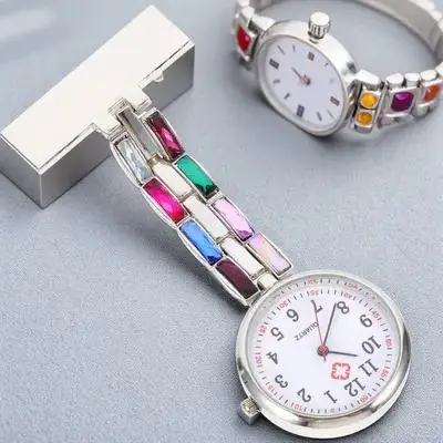 

Rhinestone Nurse Hanging Table Watches for Women Universal Nurses Male Digital Fob