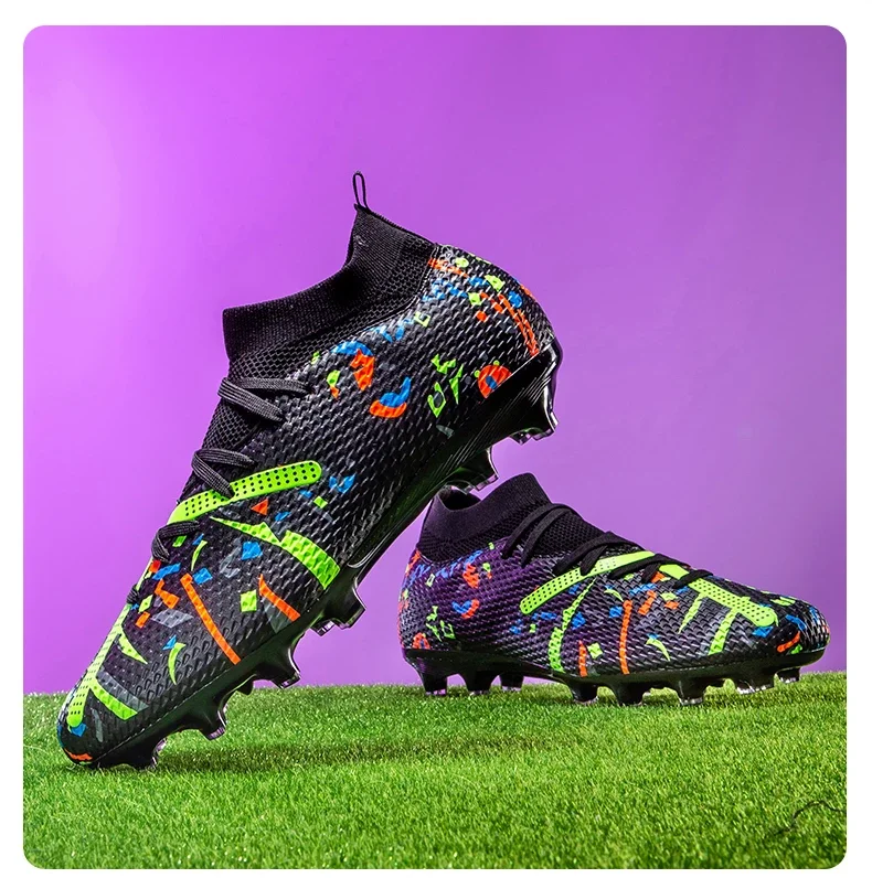 Neue Herren-Fußballschuhe Professionelle Outdoor-Sportschuhe Rutschfeste Trainingsschuhe Sneakers Rasen-Fußballstiefel Ultraleicht Unisex – Detail 14