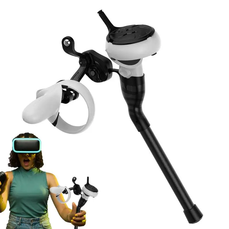 For Meta Quest 2 Spinning Wheel Fishing Rod Gamepads VR Games Experience Upgrades Controllers For Oculus Quest 2 Accessories