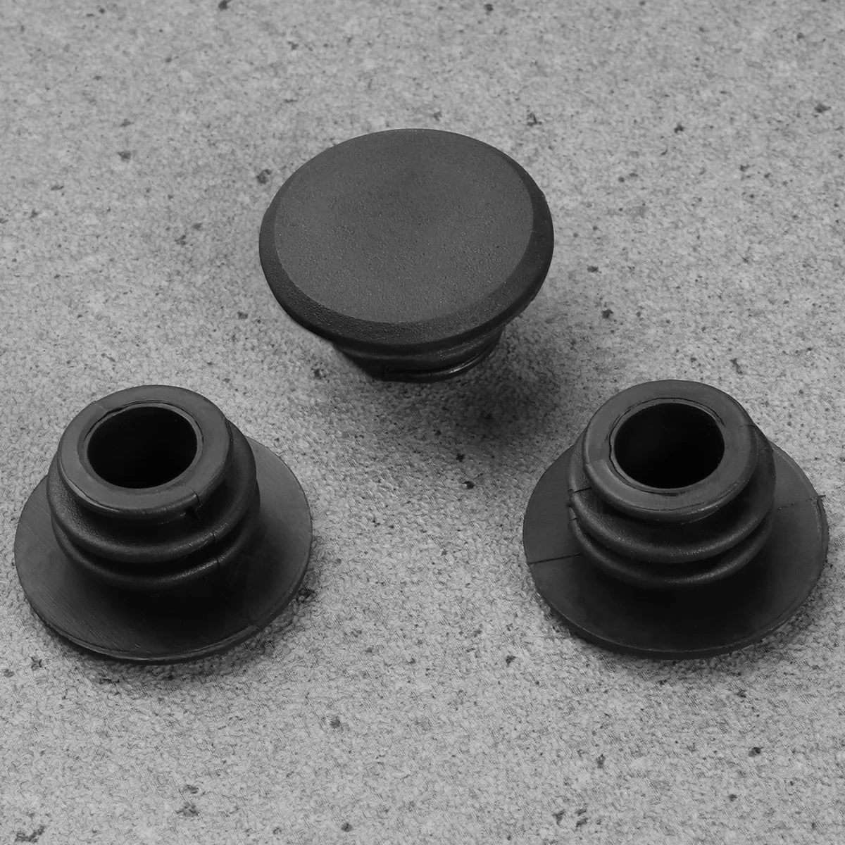 10 قطعة 22 مللي متر سدادات نهاية مقود الدراجة مطاط متين قوي مناسب لملحقات الدراجات الجبلية باللون الأسود