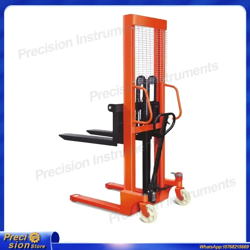 For Hydraulic Pedestrian Forklift 500 kg 1000 kg 1 Ton Manual Stacker Lift Truck Pallet Jack Hand Operated Warehouse