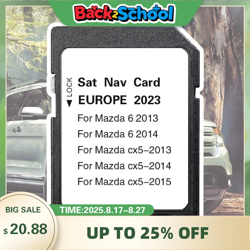 

2024 Version Navigation System EU UK Sat Navi Accessories for Mazda 6 CX-5 Vehicle GPS SD Card Update Maps Free Shipping