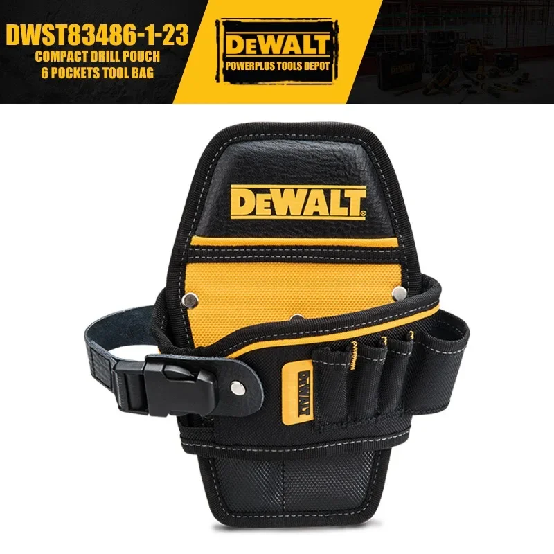 

DEWALT Compact Drill Pouch 6 Pockets Tool Bag DWST83486-1-23 Power Tool Accessories