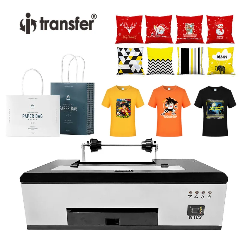 A3 L1800 Offset Heat Transfer PET Film Printer with Automatic White Ink Circulation and Free Control of Paper Advance and Retrea