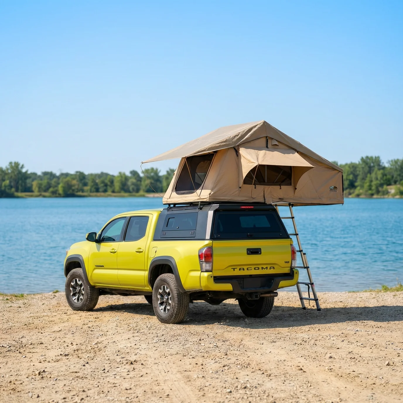 

Высококачественный алюминиевый кунг для внедорожников 4x4 | Двери типа «крылья гулей», пыле- и водонепроницаемые, с низким уровнем шума при ветре, подходят для Toyota Tacoma Double Cab