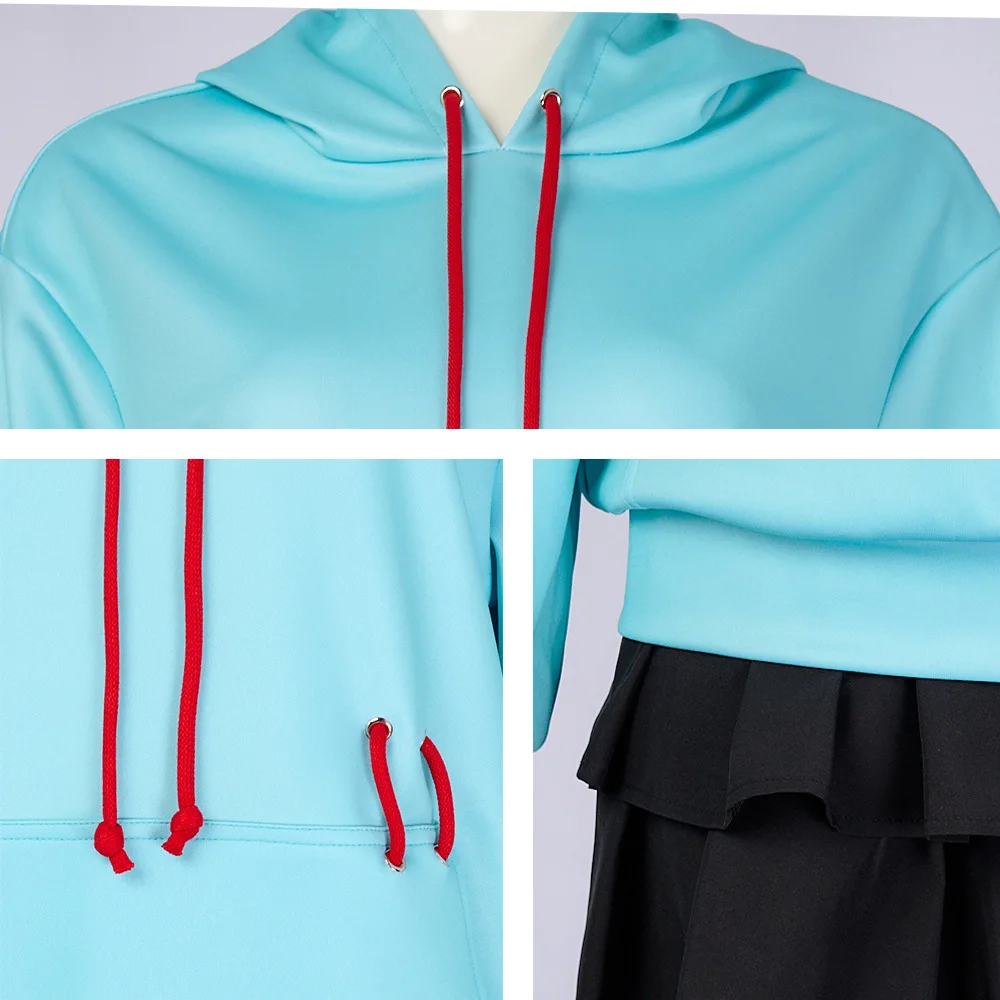 Anime Vanellope Von Schweetz Cosplay Costume Hoodies Skirt Wig Uniform Suit Halloween Performance Clothing Girls Women Outfits view 6
