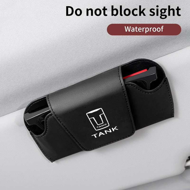 

Car Sun Visor Glasses Box Sunglasses Organizer Clip Accessories For Great Wall GWM Tank 300 City 300 Border 400 500 PHEV 700 800