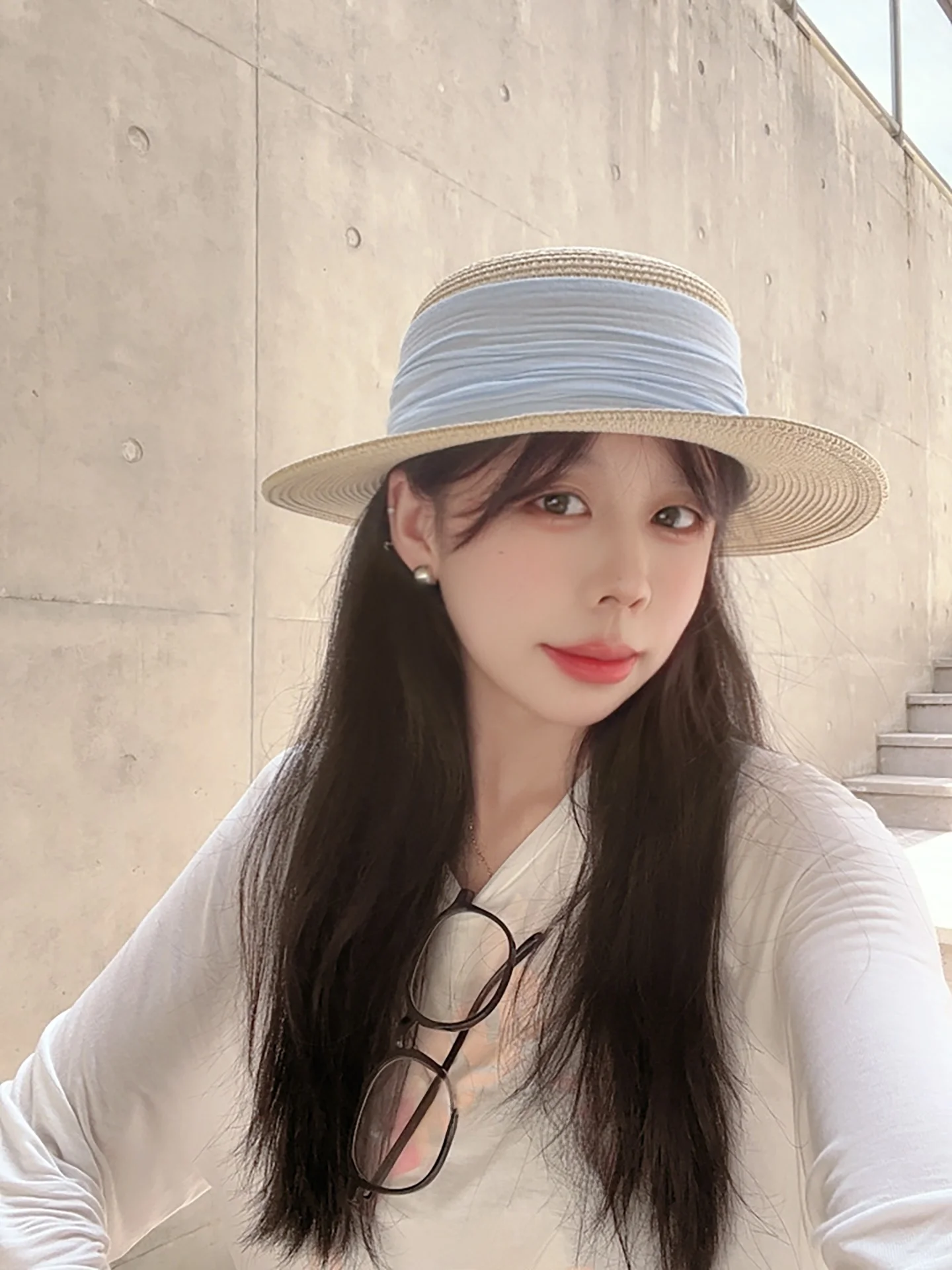 2025-novo-feminino-topo-plano-st-chapeu-verao-praia-vaion-sunade-protecao-solar-tecido-st-chapeu-casual-sle-primavera-temporada