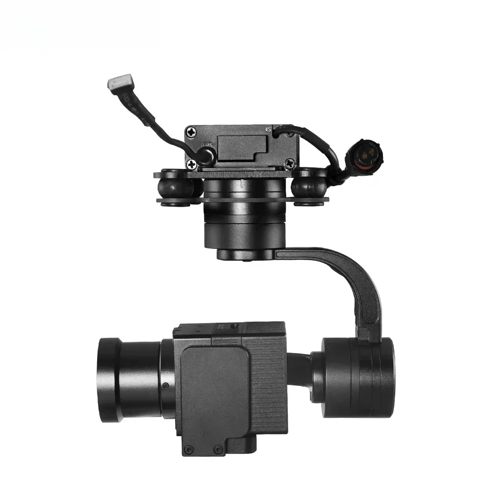 مخصص U-AV 25 مللي متر IR واحد التصوير الحراري الاستشعار Gimbal ميزان الحرارة تتبع كاميرا للرؤية الليلية مع الجسم الأسود