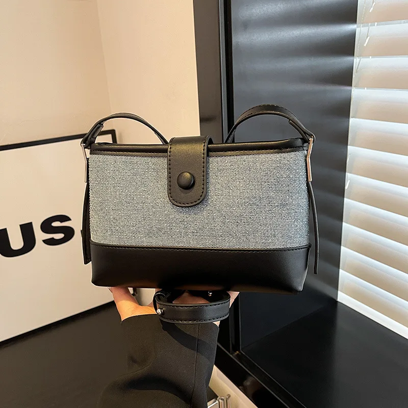 

2025 Korean Patchwork Purse - Women's Casual Square Bag (Chic Crossbody/Shoulder Bag for Commuting)