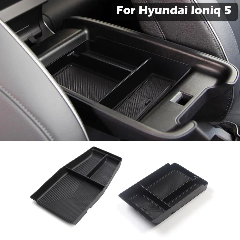 

Органайзер на центральной консоли для Hyundai Ioniq 5 2025 2026, ящик для хранения центральной консоли, верхний нижний лоток для консоли, аксессуары
