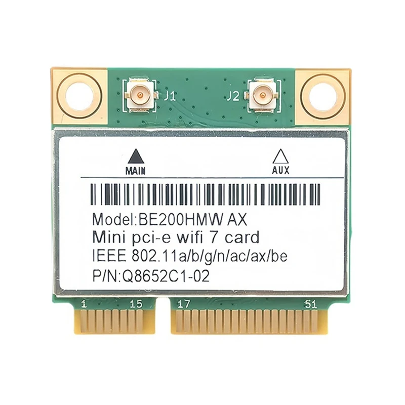 

Wifi 7 PCI-E Wifi Card BE200 BE200HMW 8774Mbps 2.4G/5G/6Ghz For Bluetooth 5.4 802.11BE Network Adapter