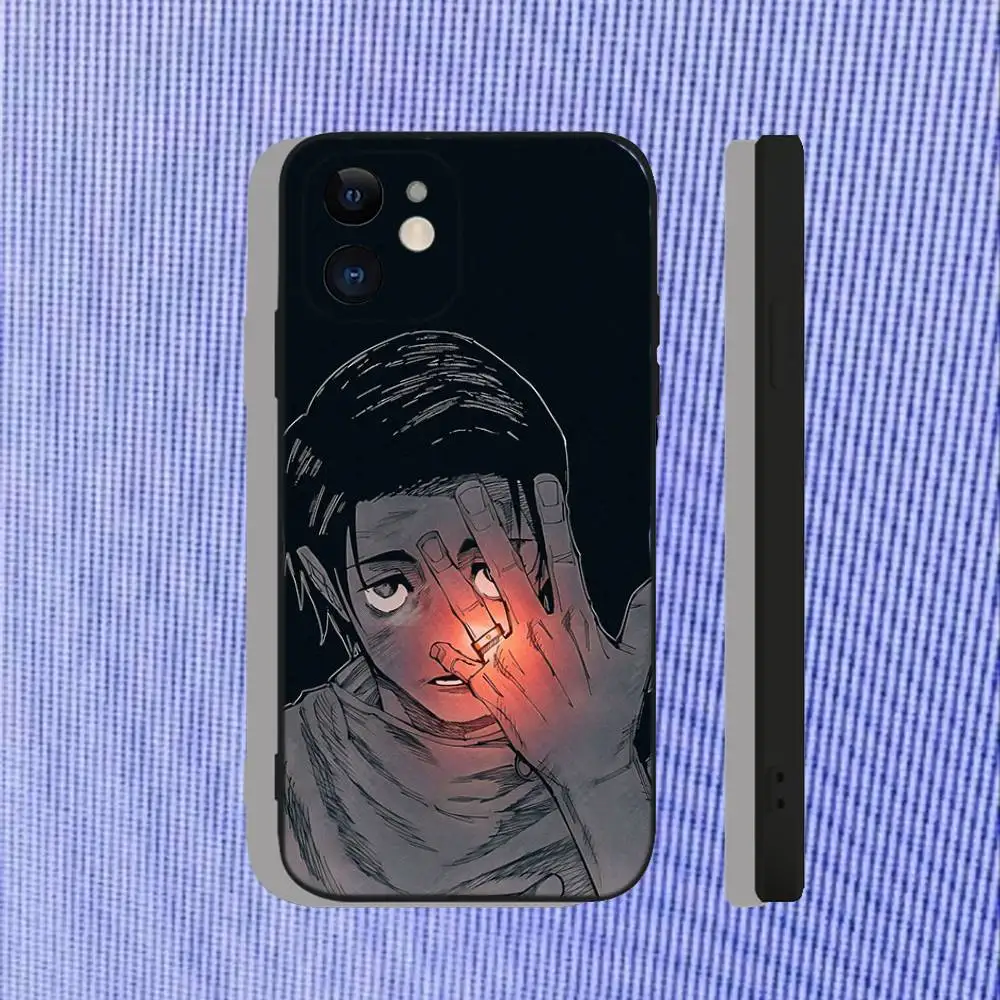 حافظة هاتف Jujutsu Kaisen Okkotsu Yuta لهاتف iPhone 17,16,15,14,13,12,11,Pro,Max,Plus,Air,X,XS,XR,SE,8,7,Mini,Soft Black Funda
