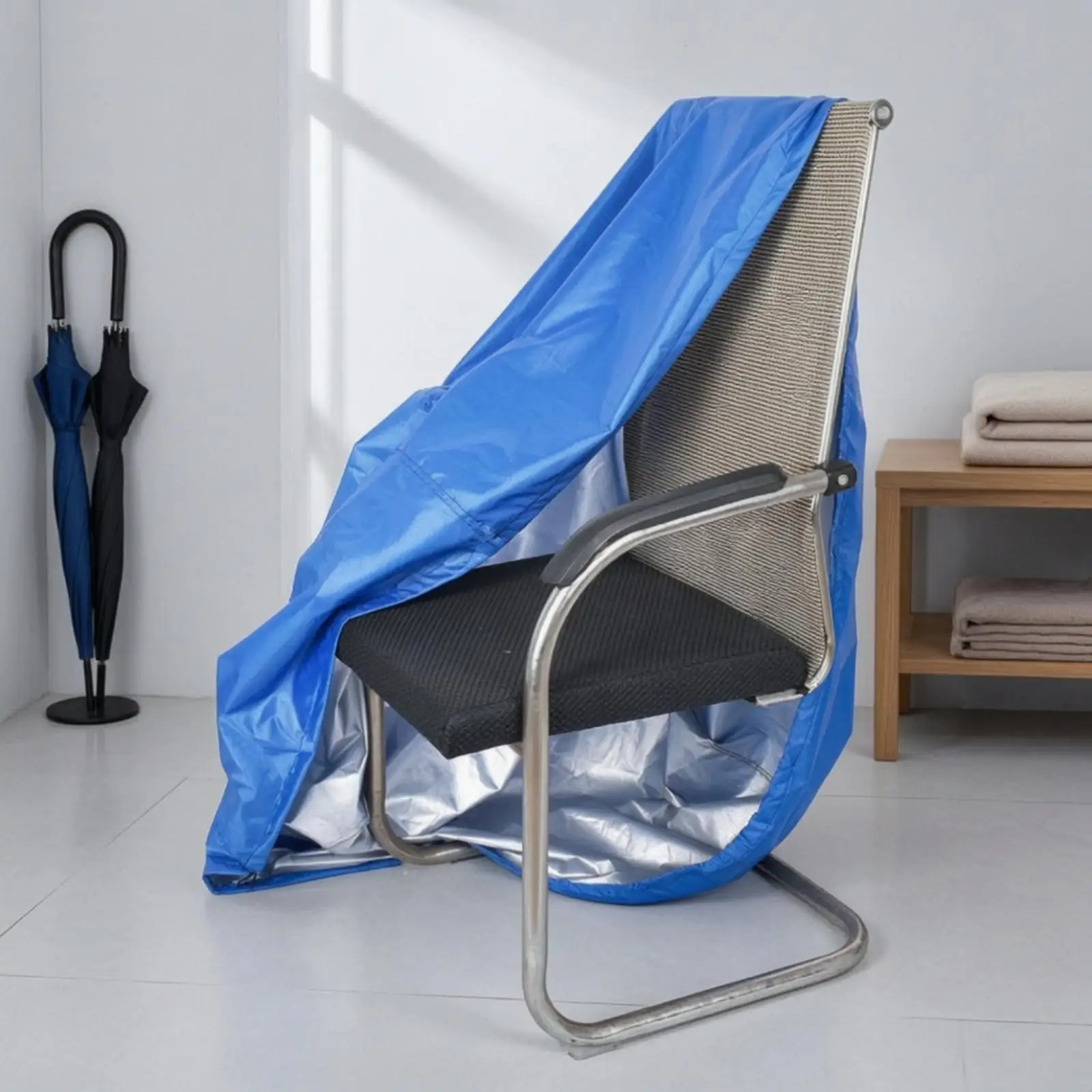 Rubber Cover Waterproof Rain Cover Loose Fit for Mobility Aid Users, Outdoor Parking, Home Storage