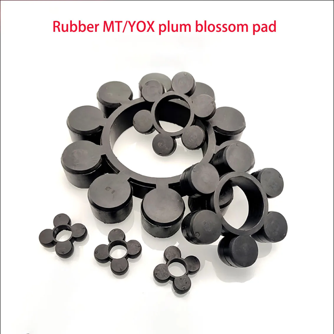 Rubber MT/YOX Plum Blossom Pad Coupling Elastic Block Polyurethane Rubber Ring Cow Tendon Buffer Pad OD:48~356mm ID:19~215mm